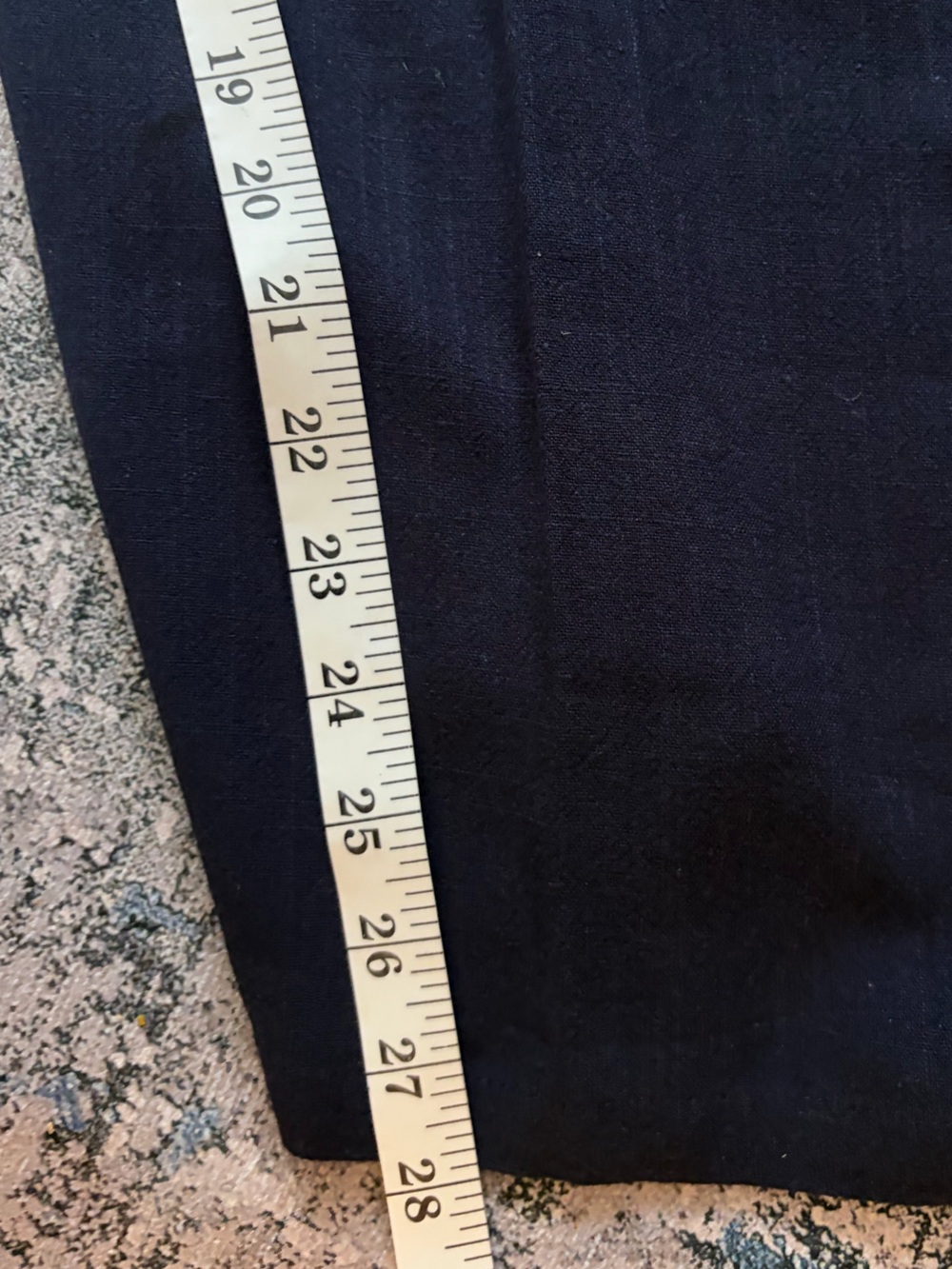 Sleeveless Navy Square-Neck and wide leg pants linen blend set size large - Picture 8 of 11